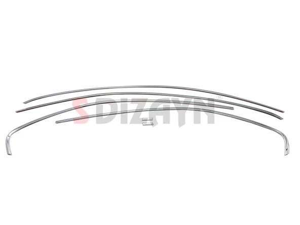 S-Dizayn VW Jetta Krom Cam Üst Çıtası 6 Prç. 2011-2019 - 2