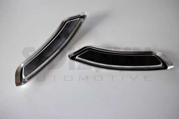 S-Dizayn VW Passat B8 Krom Egzoz Görünümü Difüzör R Line Still 2 Parça 2015-2019 - 10