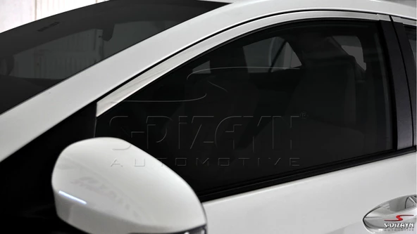 S-Dizayn Toyota Corolla Krom Cam Üst Çıtası 4 Prç. 2013-2018 - 5