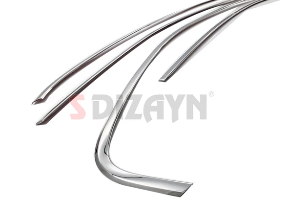 S-Dizayn VW Jetta Krom Cam Üst Çıtası 6 Prç. 2011-2019 - 3