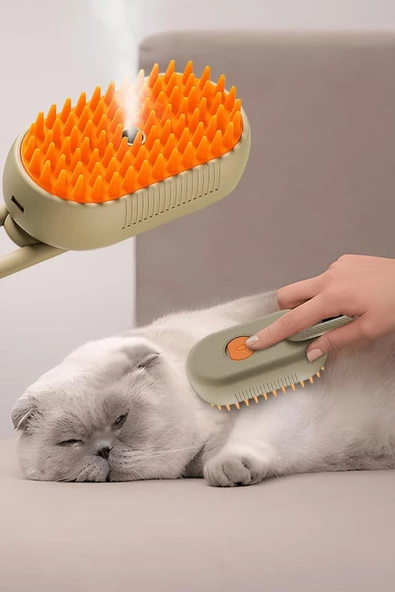 Buharlı Kedi Tarak Tiftik Topla Tüy Toplayıcı Tarağı Fırça Kedi Bakım Köpek Bakım Urunleri Petshop - 6
