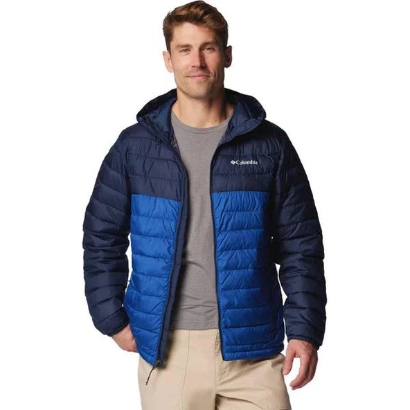 Columbia Powder Lite II Hooded Erkek Mont - Resim 5