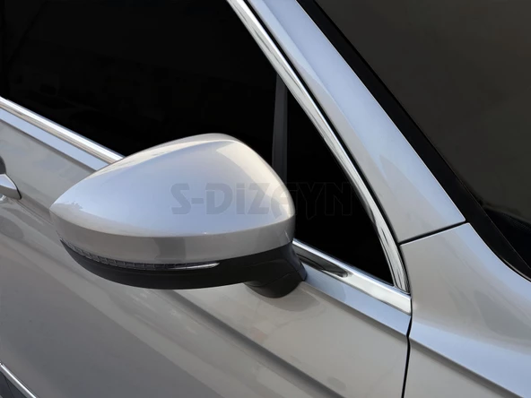 S-Dizayn VW Tiguan Krom Cam Çerçevesi 10 Prç. 2016-2024 A+ Kalite - 6