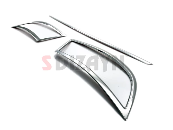 S-Dizayn Skoda Superb Krom Egzoz Çıkışı 3 Parça Set 2015-2019 - 2