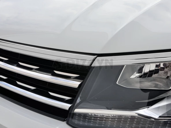 S-Dizayn VW Tiguan Krom Far Üst Çıtası 3 Prç. 2016-2020 - 5