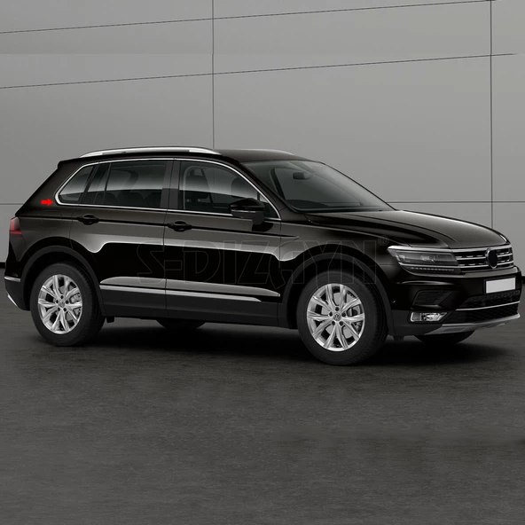 S-Dizayn VW Tiguan Krom Cam Çerçevesi 10 Prç. 2016-2024 A+ Kalite - 4