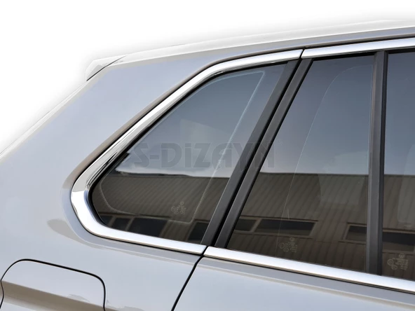 S-Dizayn VW Tiguan Krom Cam Çerçevesi 10 Prç. 2016-2024 A+ Kalite - 5