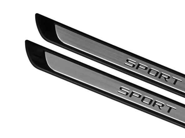 S-Dizayn Citroen Berlingo Krom Kapı Eşik Koruması Sport Line 1996-2008 2 Parça - Resim 4