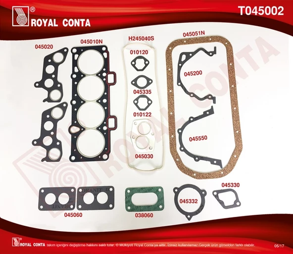MOTOR TAKIM CONTA KEÇESİZ LADA SAMARA 1500