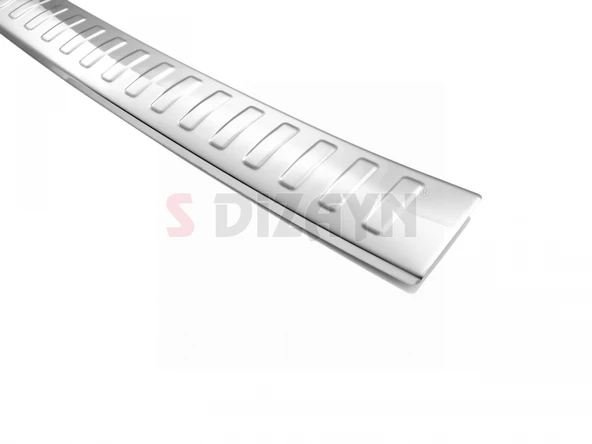 S-Dizayn Mitsubishi Outlander 3 Krom Arka Tampon Eşiği 2013-2019 - 4