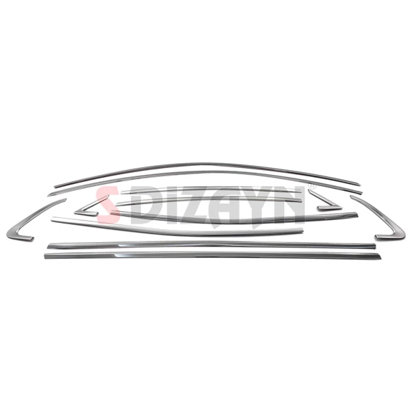 S-Dizayn Renault Clio 5 Krom Cam Çerçevesi 12 Prç. 2019 Üzeri A+ Kalite - 2