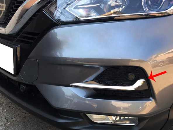 S-Dizayn Nissan Qashqai Krom Sis Farı Çıtası 2 Prç 2017-2021 - 6