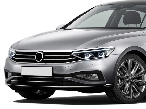 S-Dizayn VW Passat B8.5 Krom Far Üzeri Çıta Seti 3 Parça 2019-2023 - 6
