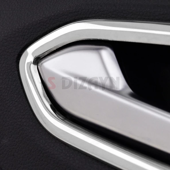 S-Dizayn Renault Clio 5 Krom İç Kapı Kolu Çerçevesi 4 Prç. 2019 Üzeri - 6