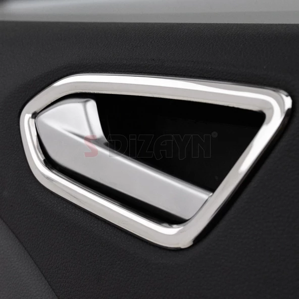 S-Dizayn Renault Clio 5 Krom İç Kapı Kolu Çerçevesi 4 Prç. 2019 Üzeri - 5