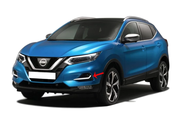 S-Dizayn Nissan Qashqai Krom Sis Farı Çıtası 2 Prç 2017-2021 - 5