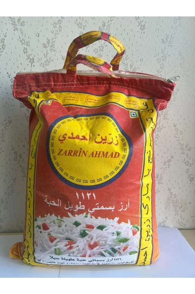 Zarrin Ahmad 1121 uzun iri taneli basmati hint sella pirinci 5 kg