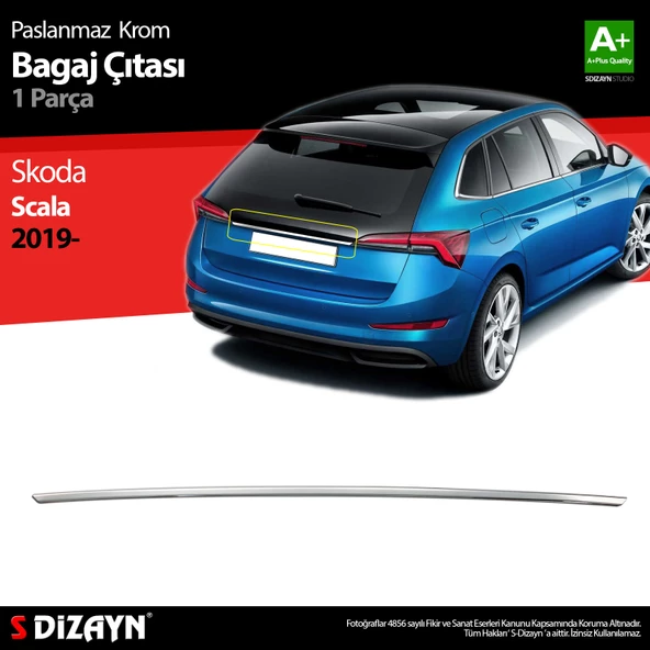 S-Dizayn Skoda Scala Krom Bagaj Çıtası 2019-2023