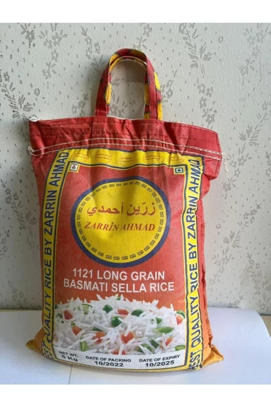 Zarrin Ahmad 1121 uzun iri taneli basmati hint sella pirinci 5 kg - 2