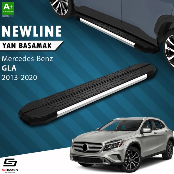 S-Dizayn GLA X156 NewLine Krom Yan Basamak 183 Cm 2013-2020 A+ Kalite