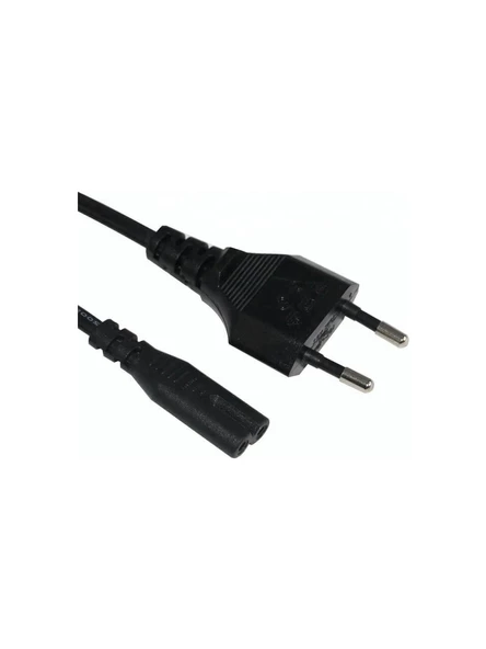 C7 2 Pin Teyp Yazıcı Power Fişi Güç Kablosu 1.5m - 3