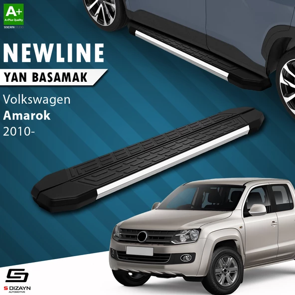 S-Dizayn VW Amarok NewLine Krom Yan Basamak 203 Cm 2010-2023 A+ Kalite