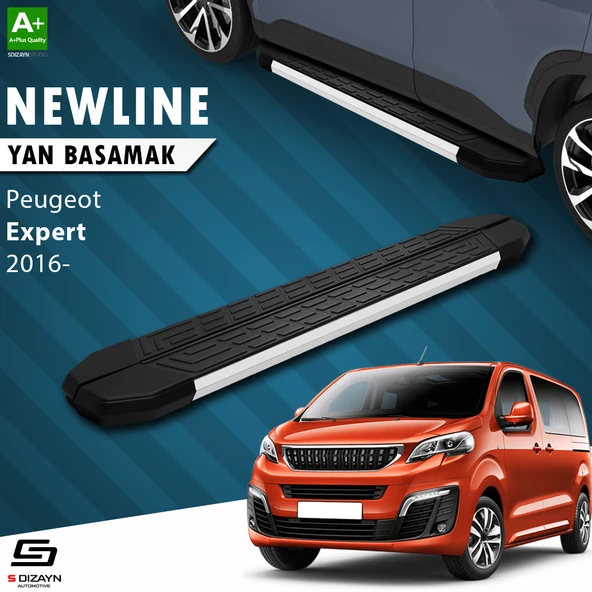 S-Dizayn Peugeot Expert 3 Kısa Şase NewLine Aluminyum Yan Basamak 213 Cm 2016 Üzeri A+ Kalite