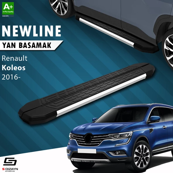 S-Dizayn Renault Koleos 2 NewLine Krom Yan Basamak 163 Cm 2016 Üzeri A+ Kalite