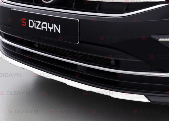 S-Dizayn VW Tiguan Krom Ön Tampon Çıtası 2020-2024 (Mat Krom) - 5