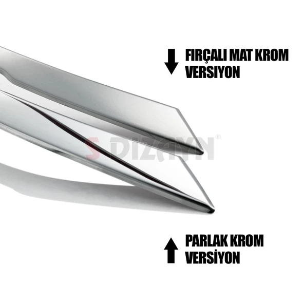 S-Dizayn VW Tiguan Krom Ön Tampon Çıtası 2020-2024 (Mat Krom) - 4