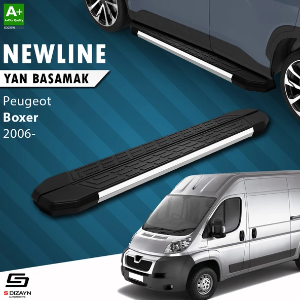 S-Dizayn Peugeot Boxer 3 Kısa Şase NewLine Krom Yan Basamak 209 Cm 2006 Üzeri A+ Kalite