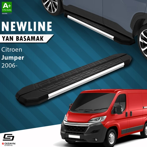 S-Dizayn Citroen Jumper 3 Uzun Şase NewLine Krom Yan Basamak 313 Cm 2006-2022 A+ Kalite