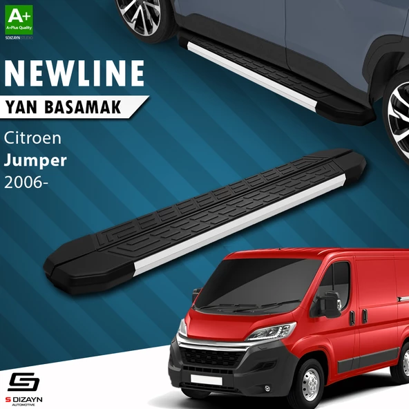 S-Dizayn Citroen Jumper 3 Orta Şase NewLine Aluminyum Yan Basamak 253 Cm 2006-2022 A+ Kalite