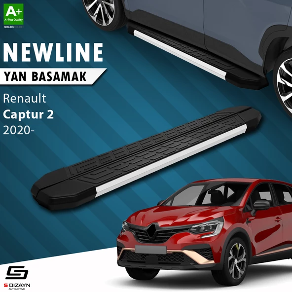 S-Dizayn Renault Captur 2 NewLine Aluminyum Yan Basamak 183 Cm 2020 Üzeri A+ Kalite