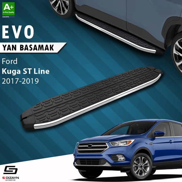 S-Dizayn Ford Kuga 2 ST-Line Evo Krom Yan Basamak 183 Cm 2017-2019 A+ Kalite