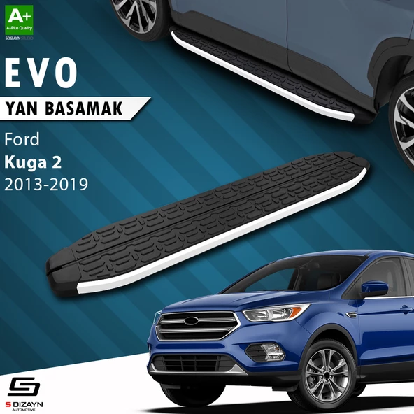 S-Dizayn Ford Kuga 2 Evo Aluminyum Yan Basamak 183 Cm 2013-2019 A+ Kalite