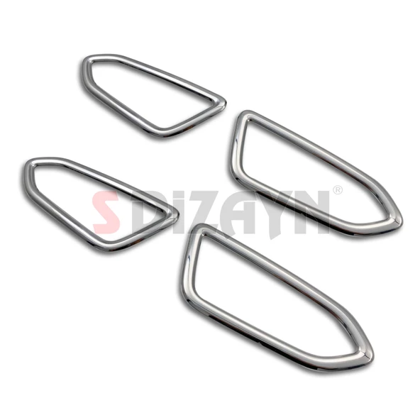 S-Dizayn Renault Captur 2 Krom İç Kapı Kolu Çerçevesi 4 Prç. 2020 Üzeri - Resim 2