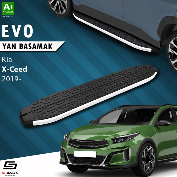 S-Dizayn Kia XCeed Evo Aluminyum Yan Basamak 183 Cm 2019 Üzeri A+ Kalite