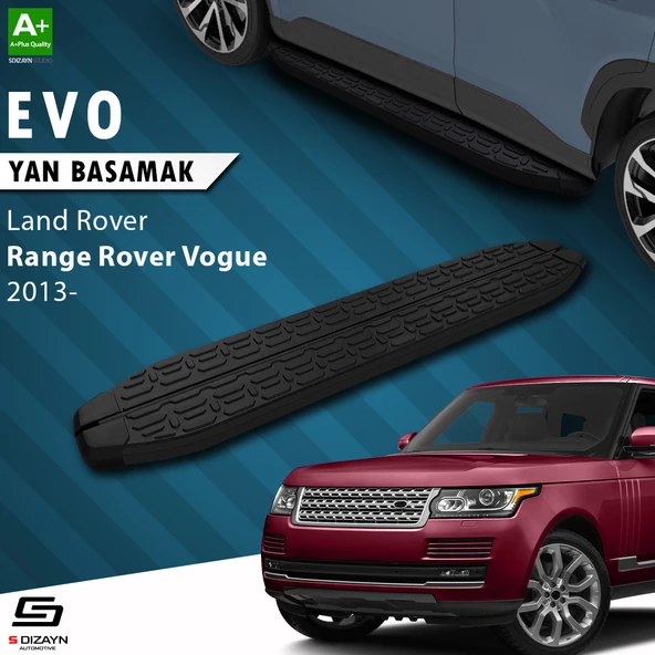 S-Dizayn Land Rover Rover Range Rover Vogue 3 Evo Siyah Yan Basamak 193 Cm 2013 Üzeri A+ Kalite