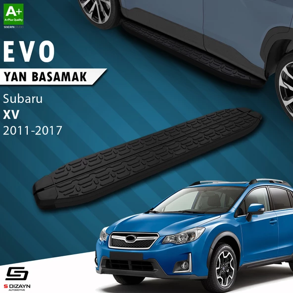 S-Dizayn Subaru XV Evo Siyah Yan Basamak 173 Cm 2011-2017 A+ Kalite