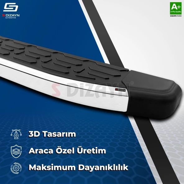 S-Dizayn Hyundai Kona Evo Krom Yan Basamak 173 Cm 2018-2023 A+ Kalite - 4