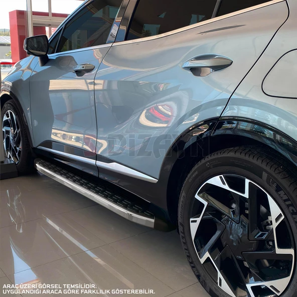 S-Dizayn Hyundai Kona Evo Krom Yan Basamak 173 Cm 2018-2023 A+ Kalite - 8
