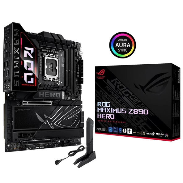 Asus ROG MAXIMUS Z890 HERO WiFi 8800mhz(OC) RGB M.2 1851p ATX Anakart