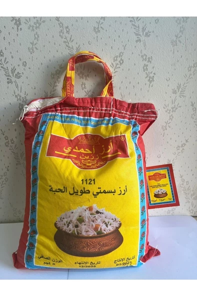 Ahmadi zerrin Rice 1121 uzun iri taneli basmati hint sella pirinci 5 kg - 2