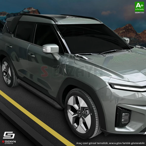 S-Dizayn Hyundai Tucson 2 S-Line Siyah Yan Basamak 173 Cm 2004-2014 A+ Kalite - 5