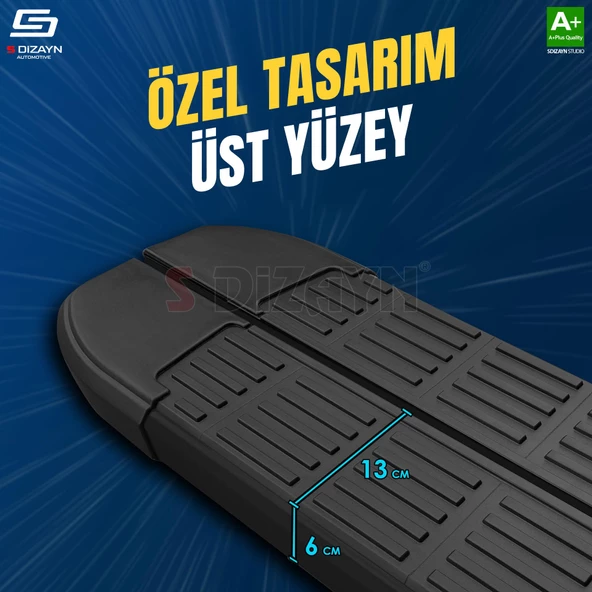 S-Dizayn Ford EcoSport 2 EcoBoost 1.0 S-Line Siyah Yan Basamak 173 Cm 2012-2022 A+ Kalite - 3