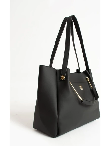 Kadın Kol ve Omuz Çantası Fermuarlı Evrak Okul Geniş Çanta - 2