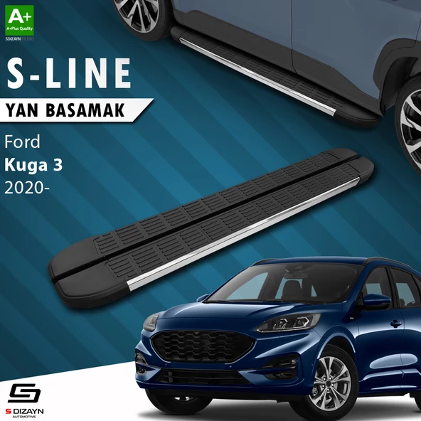 S-Dizayn Ford Kuga 3 S-Line Krom Yan Basamak 183 Cm 2020 Üzeri A+ Kalite