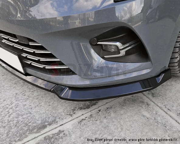 S-Dizayn VW Polo 6 ABS Plastik Ön Tampon Alt Lip 3 Prç. 2017-2021 A+Kalite - 10