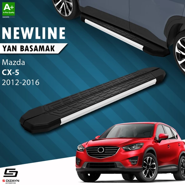 S-Dizayn Mazda CX-5 NewLine Aluminyum Yan Basamak 183 Cm 2012-2016 A+ Kalite